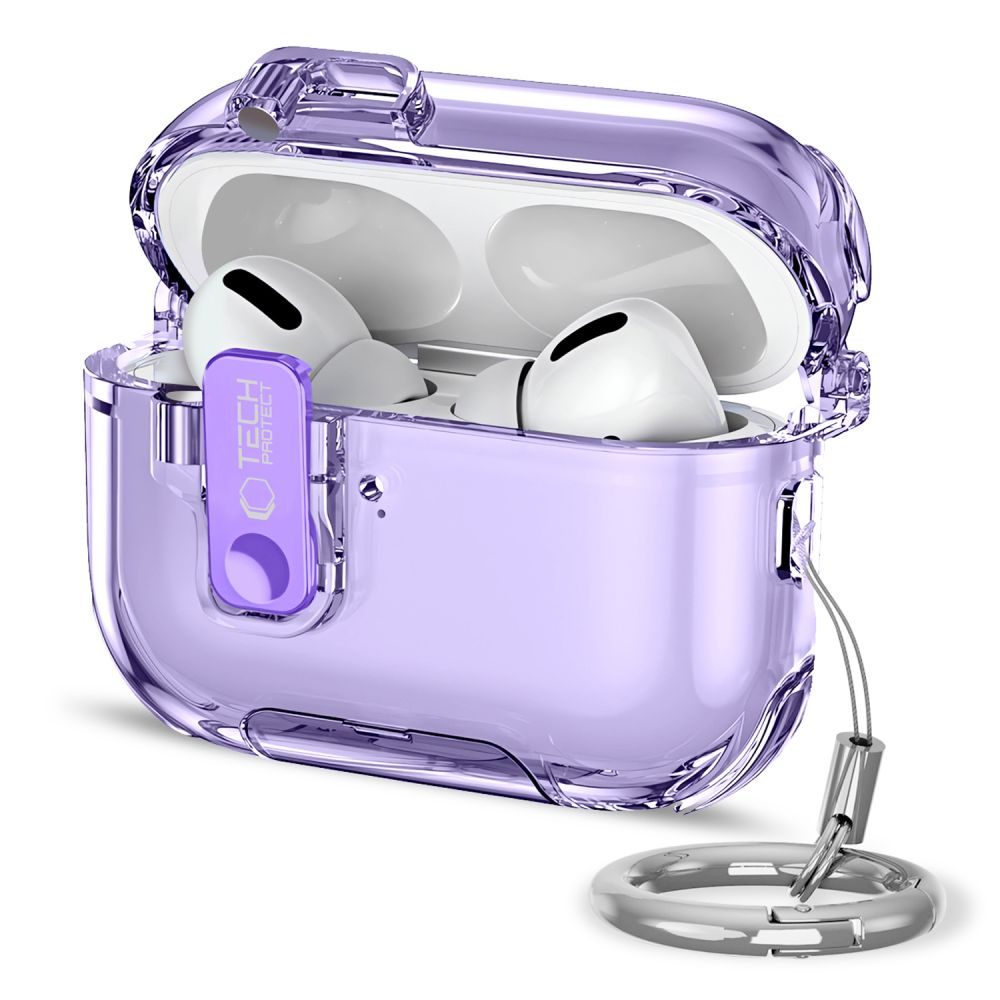 iTok webáruház - Tech-Protect Tech-Protect Bounce Pro Case for AirPods Pro 3 (lila) 1 Tech-Protect Bounce Pro Case for AirPods Pro 3 (lila)