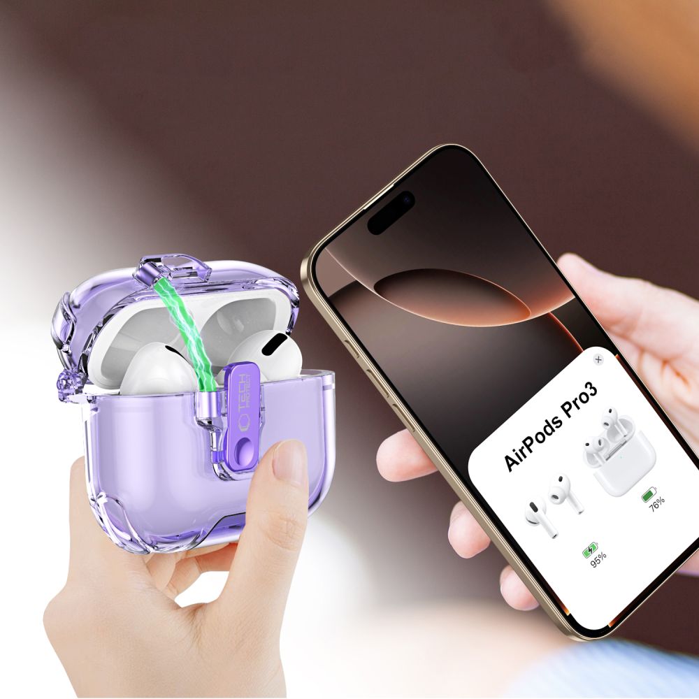 iTok webáruház - Tech-Protect Tech-Protect Bounce Pro Case for AirPods Pro 3 (rózsaszín) 6 Tech-Protect Bounce Pro Case for AirPods Pro 3 (rózsaszín)