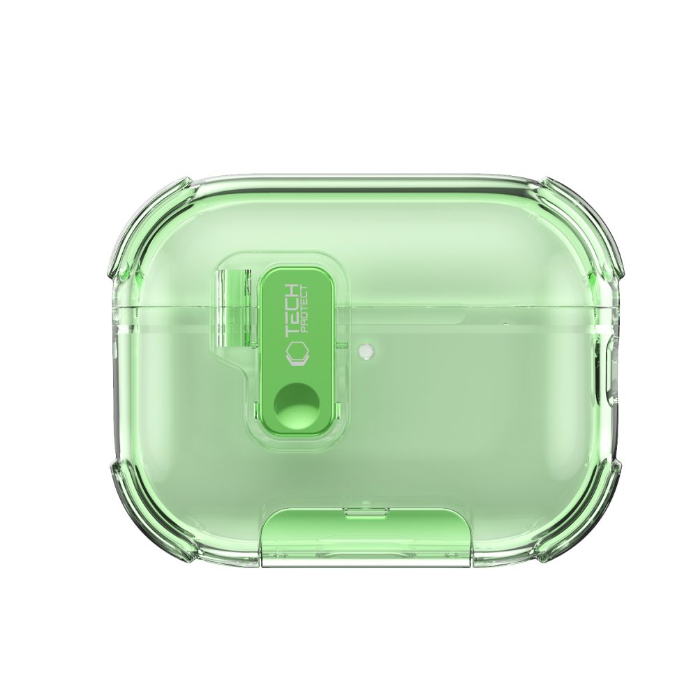 iTok webáruház - Tech-Protect Tech-Protect Bounce Pro Case for AirPods Pro 3 (zöld) 3 Tech-Protect Bounce Pro Case for AirPods Pro 3 (zöld)