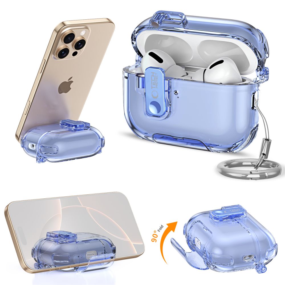 iTok webáruház - Tech-Protect Tech-Protect Bounce Pro Case for AirPods Pro 3 (zöld) 5 Tech-Protect Bounce Pro Case for AirPods Pro 3 (zöld)