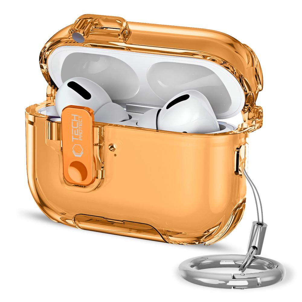iTok webáruház - Tech-Protect Tech-Protect Bounce Pro case for AirPods Pro 3 (narancssárga) 1 Tech-Protect Bounce Pro case for AirPods Pro 3 (narancssárga)