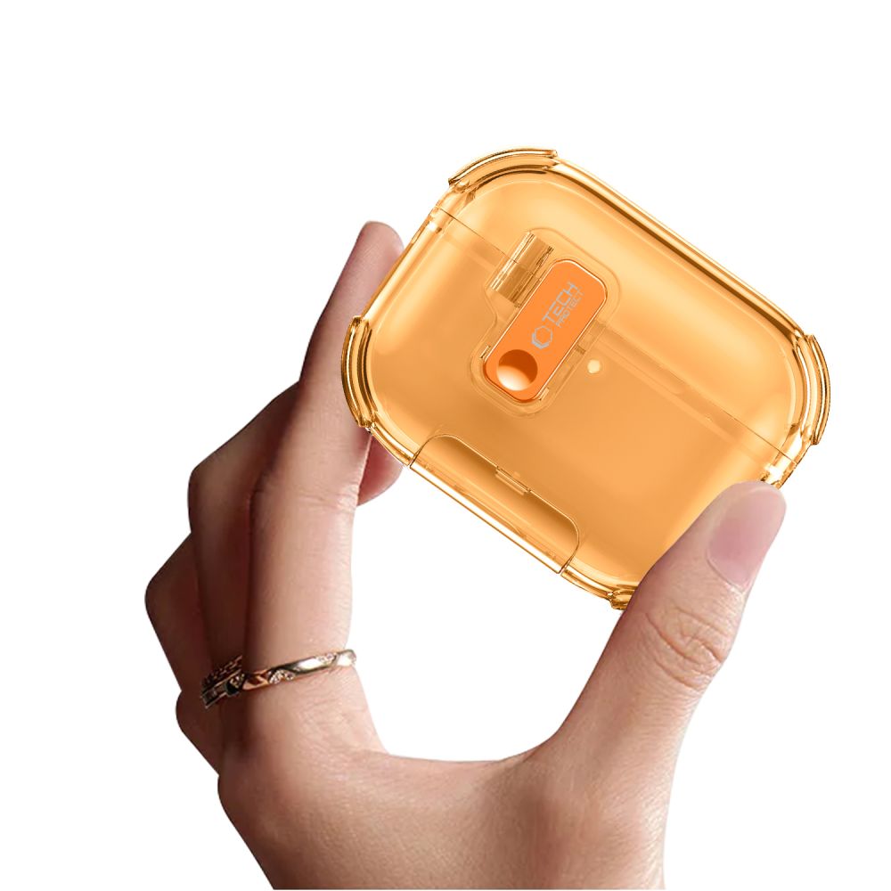 iTok webáruház - Tech-Protect Tech-Protect Bounce Pro case for AirPods Pro 3 (narancssárga) 7 Tech-Protect Bounce Pro case for AirPods Pro 3 (narancssárga)