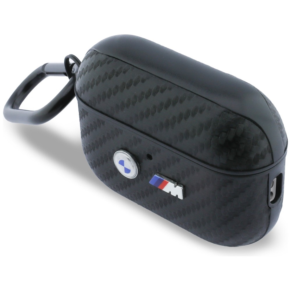 iTok webáruház - BMW BMW Carbon Metal Logo Case for AirPods Pro 3 (fekete) 3 BMW Carbon Metal Logo Case for AirPods Pro 3 (fekete)