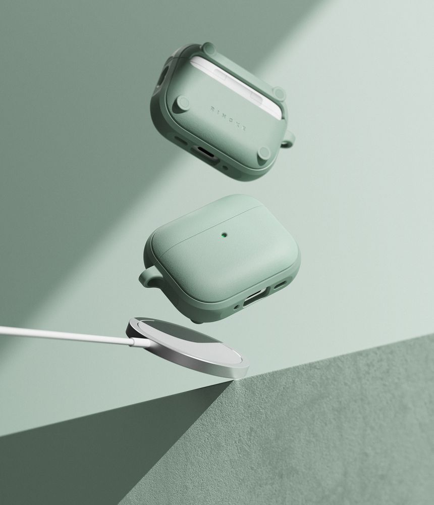 iTok webáruház - Ringke Onyx Magnetic MagSafe Case for AirPods Pro 3 (zöld) 4 Ringke Onyx Magnetic MagSafe Case for AirPods Pro 3 (zöld)
