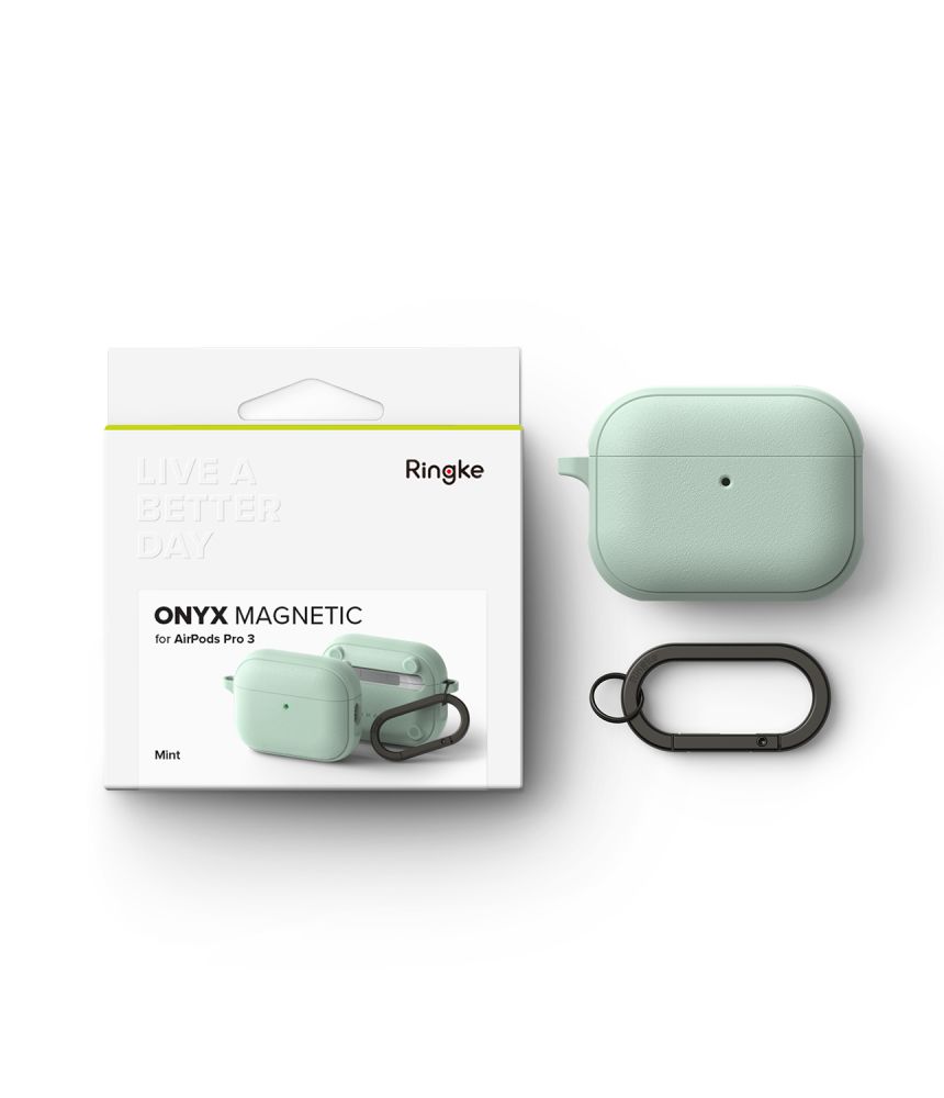 iTok webáruház - Ringke Onyx Magnetic MagSafe Case for AirPods Pro 3 (zöld) 7 Ringke Onyx Magnetic MagSafe Case for AirPods Pro 3 (zöld)