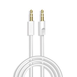 Dudao L12S AUX kábel mini jack 3,5 mm, 1 m, 3 pólusú sztereó (fehér)