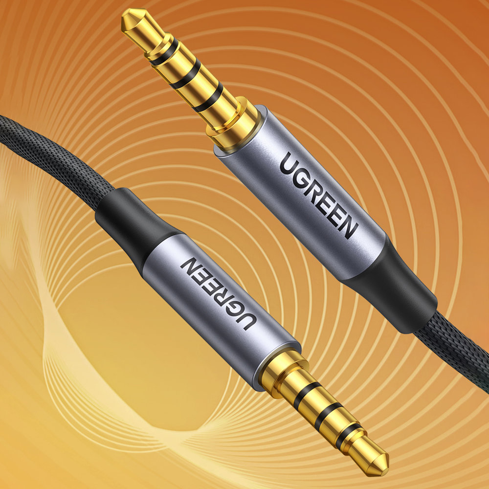 iTok webáruház - Ugreen Ugreen AV183 20785 3,5 mm mini jack kábel, 3 m (szürke) 4 Ugreen AV183 20785 cable 3.5mm mini jack / 3.5mm mini jack 3m (szürke)