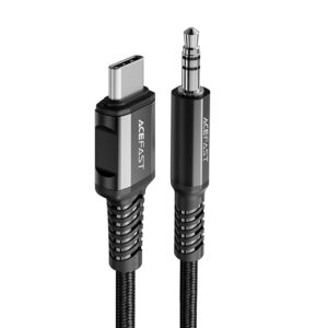 Acefast C1-08 USB-C – 3,5 mm AUX audiokábel, 1,2 m (fekete)