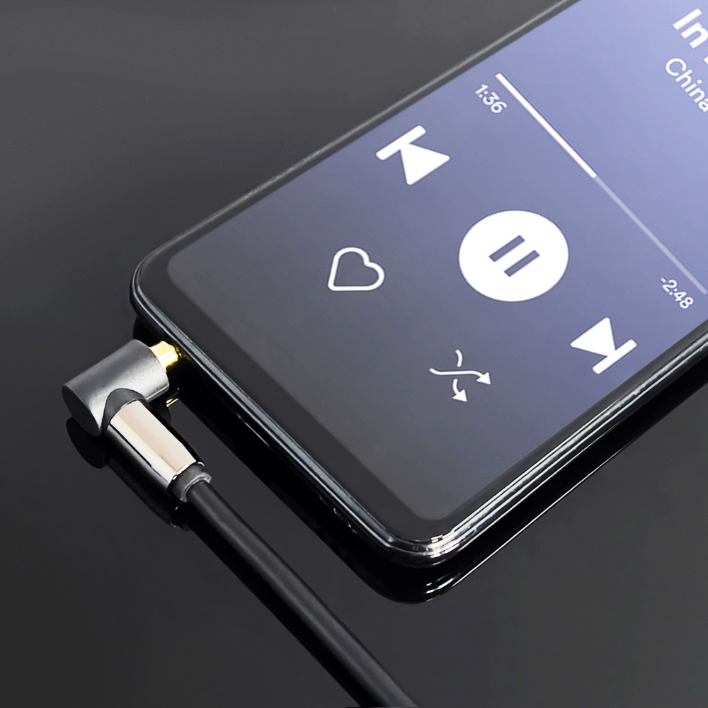 iTok webáruház - Wozinsky Wozinsky 3 m-es derékszögű AUX kábel, mini jack apa-apa – fekete 6 Wozinsky AUX Cable Right Angle (Male-Male) Mini Jack Cable 3m Black