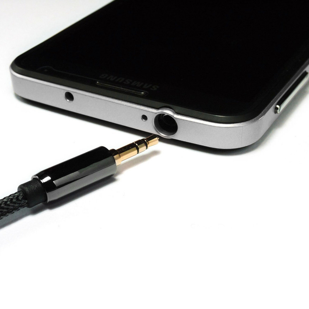 iTok webáruház - Wozinsky Wozinsky derékszögű AUX kábel, 2 m, fekete 3 Wozinsky AUX Cable Angled (Male-Male) Mini Jack Cable 2m Black