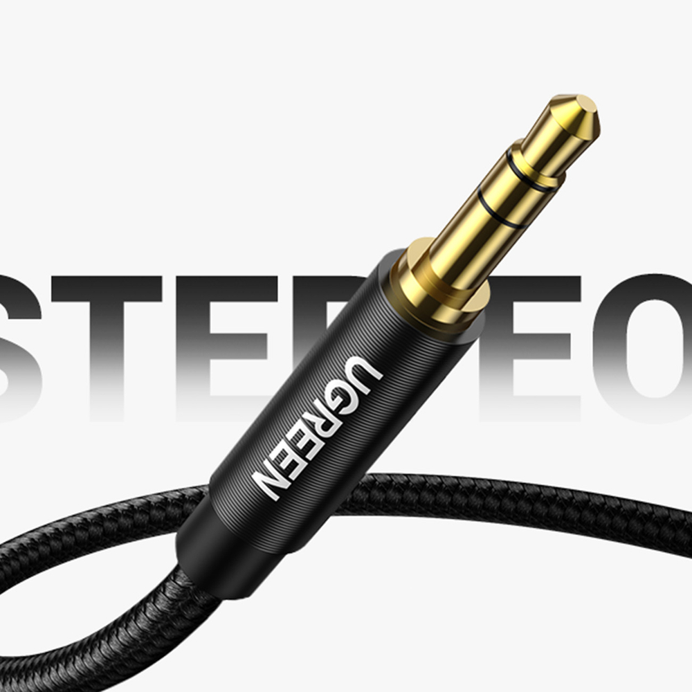 iTok webáruház - Ugreen Ugreen AV112 AUX audiokábel, 3,5 mm-es mini jack, 1 m, kék 8 Ugreen AUX audio cable straight minijack 3.5 mm 1m blue (AV112)