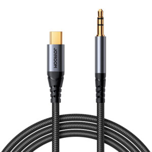 Joyroom Audio Transfer Series SY-A07 AUX–USB-C kábel 1,2 m (fekete)