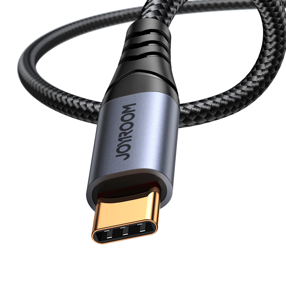 iTok webáruház - Joyroom Joyroom Audio Transfer Series SY-A07 AUX–USB-C kábel 1,2 m (fekete) 2 Joyroom Audio Transfer Series SY-A07 Mini Jack 3.5mm/USB-C Cable 1.2m (fekete)
