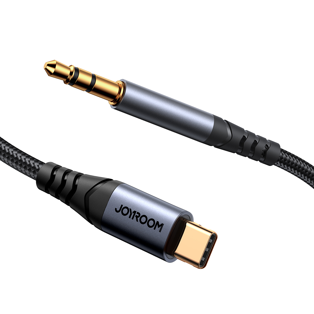 iTok webáruház - Joyroom Joyroom Audio Transfer Series SY-A07 AUX–USB-C kábel 1,2 m (fekete) 4 Joyroom Audio Transfer Series SY-A07 Mini Jack 3.5mm/USB-C Cable 1.2m (fekete)
