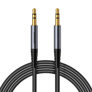 Joyroom SY-A08 AUX sztereó audiokábel, 3,5 mm, 1,2 m, fekete