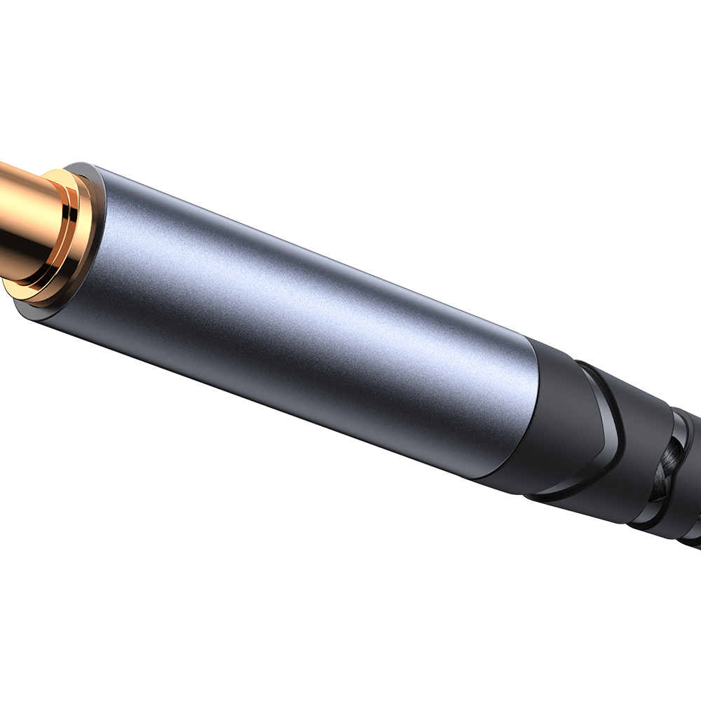 iTok webáruház - Joyroom Joyroom SY-A08 AUX sztereó audiokábel, 3,5 mm, 1,2 m, fekete 4 Joyroom stereo audio cable AUX 3.5 mm mini jack 1.2m black (SY-A08)