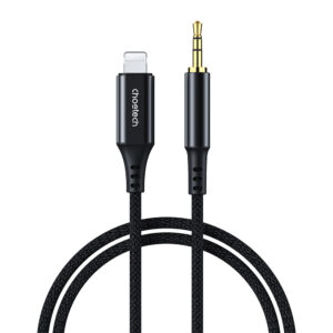 Choetech AUX007 Lightning–3,5 mm jack kábel, 1 m (fekete)