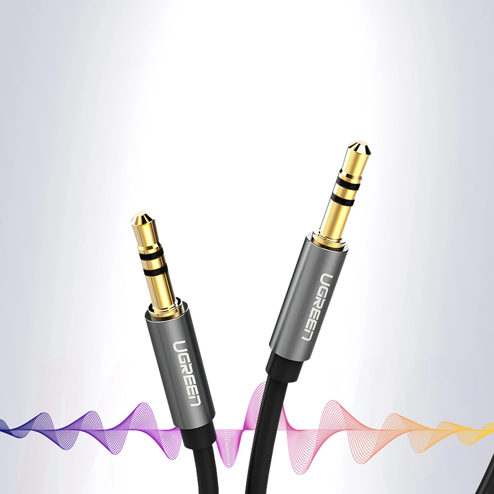 iTok webáruház - Ugreen Ugreen AV119 10736 AUX audiokábel, 3,5 mm mini jack, 3 m (fekete) 2 Ugreen AV119 10736 audio cable mini jack 3.5mm / mini jack 3.5mm 3m (fekete)