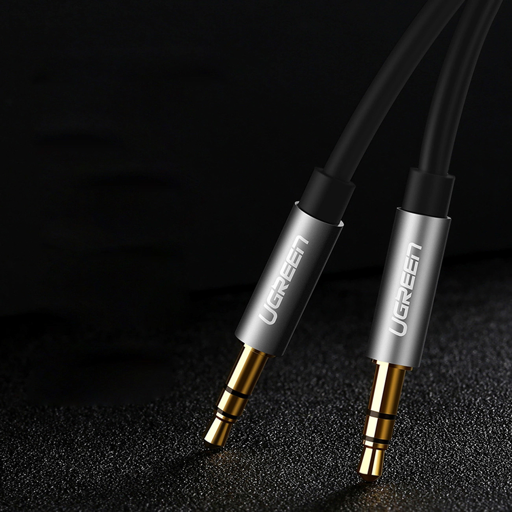 iTok webáruház - Ugreen Ugreen AV119 10736 AUX audiokábel, 3,5 mm mini jack, 3 m (fekete) 5 Ugreen AV119 10736 audio cable mini jack 3.5mm / mini jack 3.5mm 3m (fekete)