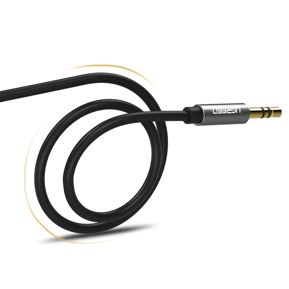 iTok webáruház - Ugreen Ugreen AV119 10736 AUX audiokábel, 3,5 mm mini jack, 3 m (fekete) 8 Ugreen AV119 10736 audio cable mini jack 3.5mm / mini jack 3.5mm 3m (fekete)