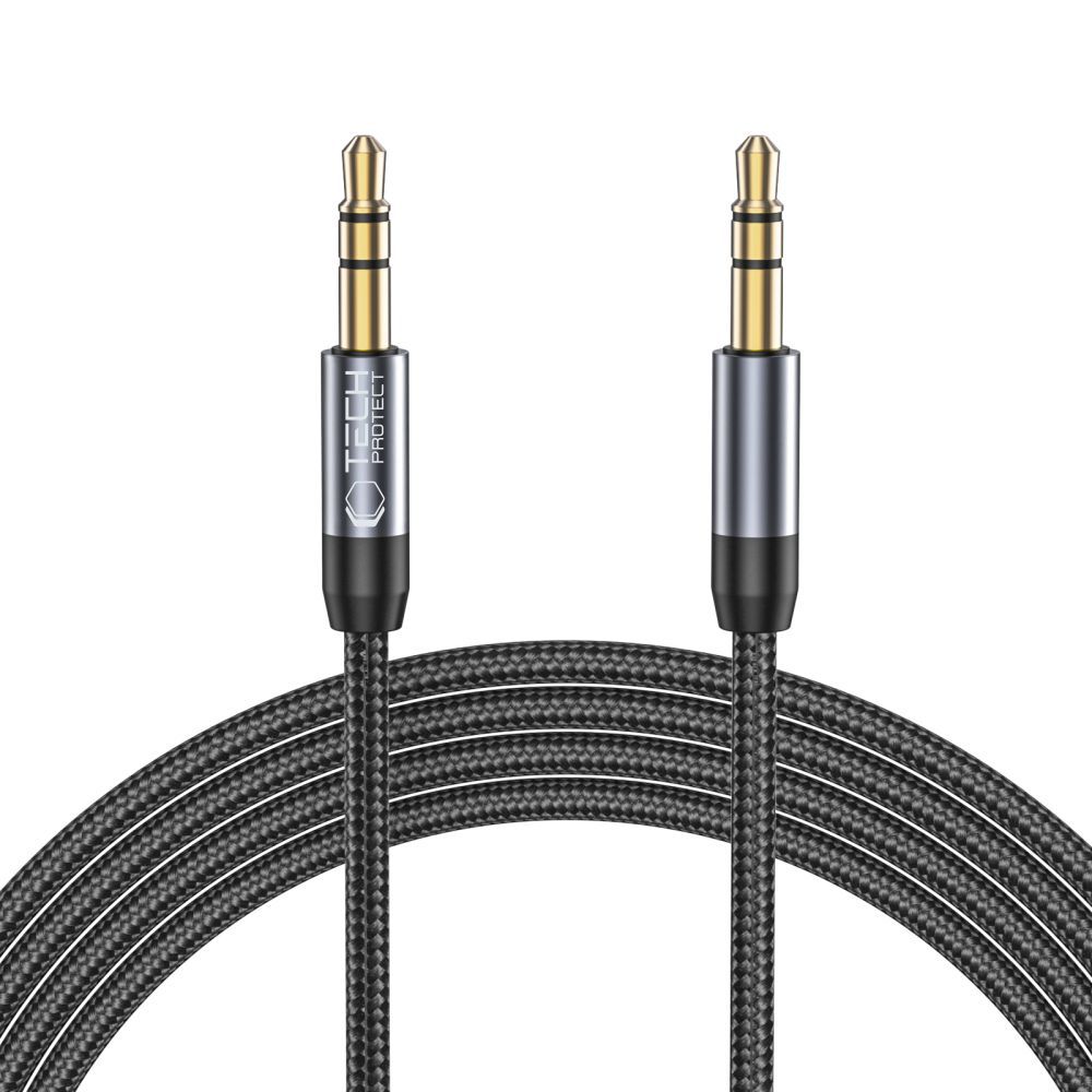 iTok webáruház - Tech-Protect Tech-Protect UltraBoost 3,5 mm-es mini jack audiokábel, 1,5 m (fekete) 1 Tech-Protect UltraBoost cable 3.5mm mini jack / 3.5mm mini jack 1.5m (fekete)