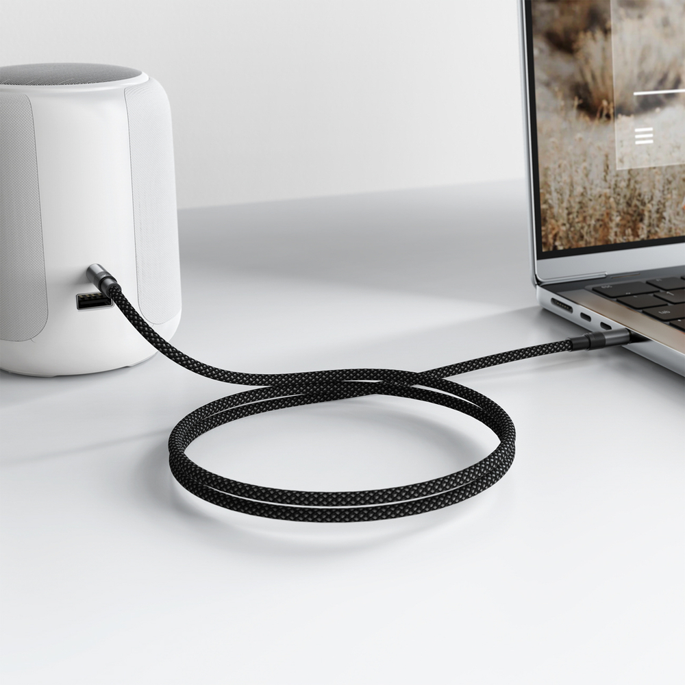 iTok webáruház - Acefast J10 AUX kábel mini jack 3,5 mm, 1 m (fekete) 6 Acefast J10 AUX cable mini jack 3.5mm 1m (fekete)