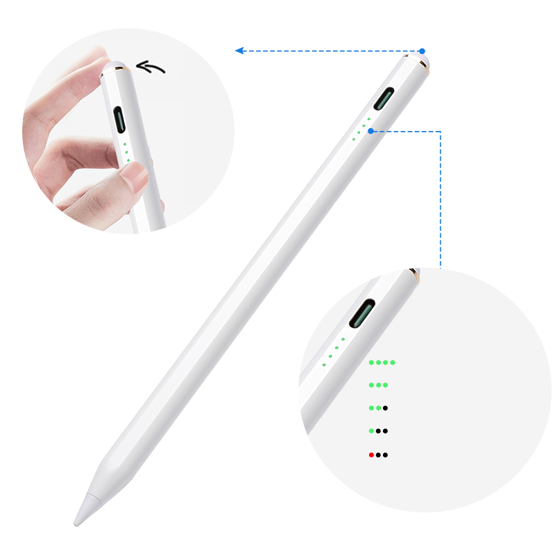 iTok webáruház - Joyroom Joyroom JR-X9 aktív érintőceruza iPadhez, fehér 6 Joyroom JR-X9 Active Stylus for Apple iPad White (JR-X9)