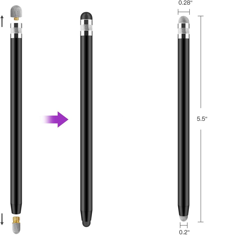iTok webáruház - Tech-Protect Tech-Protect USP100 4 hegyes passzív érintőceruza (lila) 3 Tech-Protect USP100 4-TIP Touch Stylus Passive Pen (lila)
