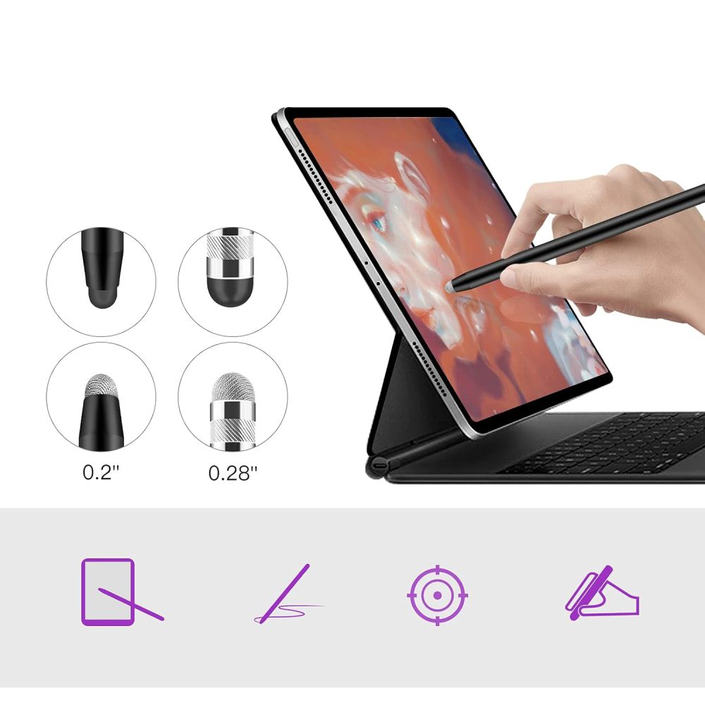 iTok webáruház - Tech-Protect Tech-Protect USP100 4 hegyes passzív érintőceruza (lila) 5 Tech-Protect USP100 4-TIP Touch Stylus Passive Pen (lila)