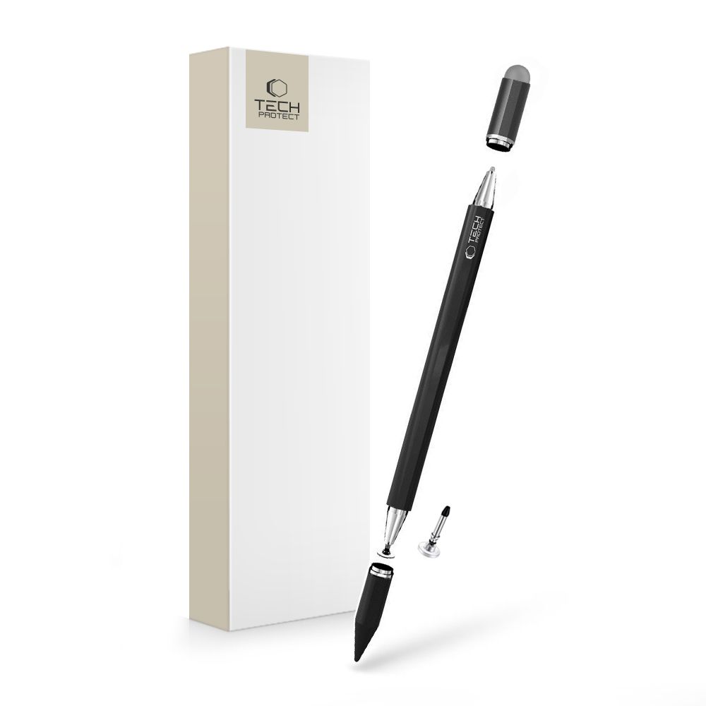 iTok webáruház - Tech-Protect Tech-Protect USP200 3 hegyű passzív érintőceruza (fekete) 1 Tech-Protect USP200 3-TIP Stylus Passive Pen (fekete)