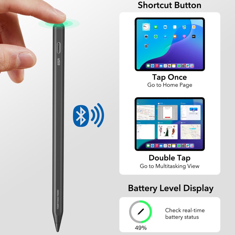 iTok webáruház - ESR ESR Geo Digital Stylus (fekete) 3 ESR Geo Digital Stylus (fekete)