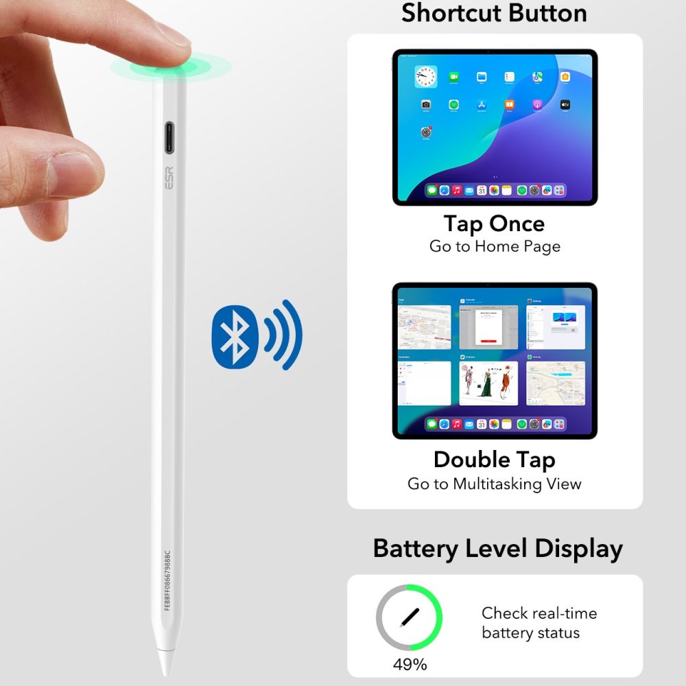 iTok webáruház - ESR ESR Geo Digital Stylus érintőceruza (fehér) 3 ESR Geo Digital Stylus (fehér)