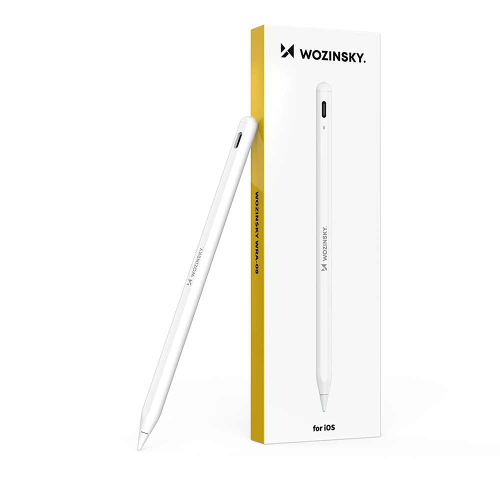 iTok webáruház - Wozinsky Wozinsky WRA-08 érintőceruza iPadhez, USB-C gyorstöltéssel (fehér) 1 Wozinsky WRA-08 Stylus for iPad USB-C Fast Charging (fehér)
