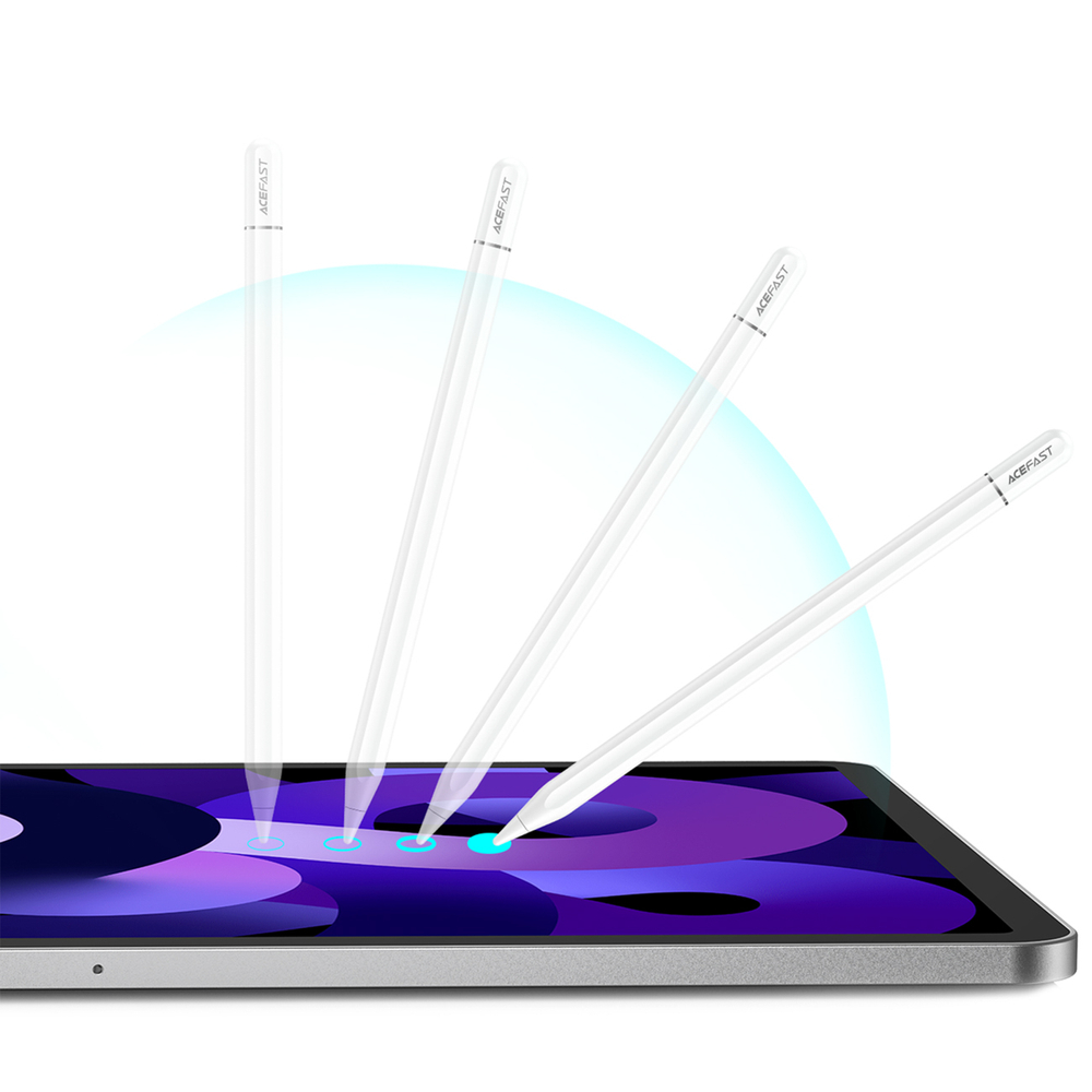 iTok webáruház - Acefast V3 kapacitív érintőceruza iPadhez (fehér) 5 Acefast V3 Capacitive Stylus for iPad with Wireless Charging and 2 Interchangeable Tips (fehér)