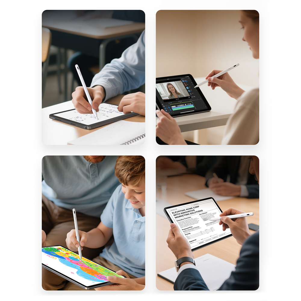 iTok webáruház - Metapen Metapen Pencil A8 iPad érintőceruza (fehér) 5 Metapen Pencil A8 for iPad (fehér)