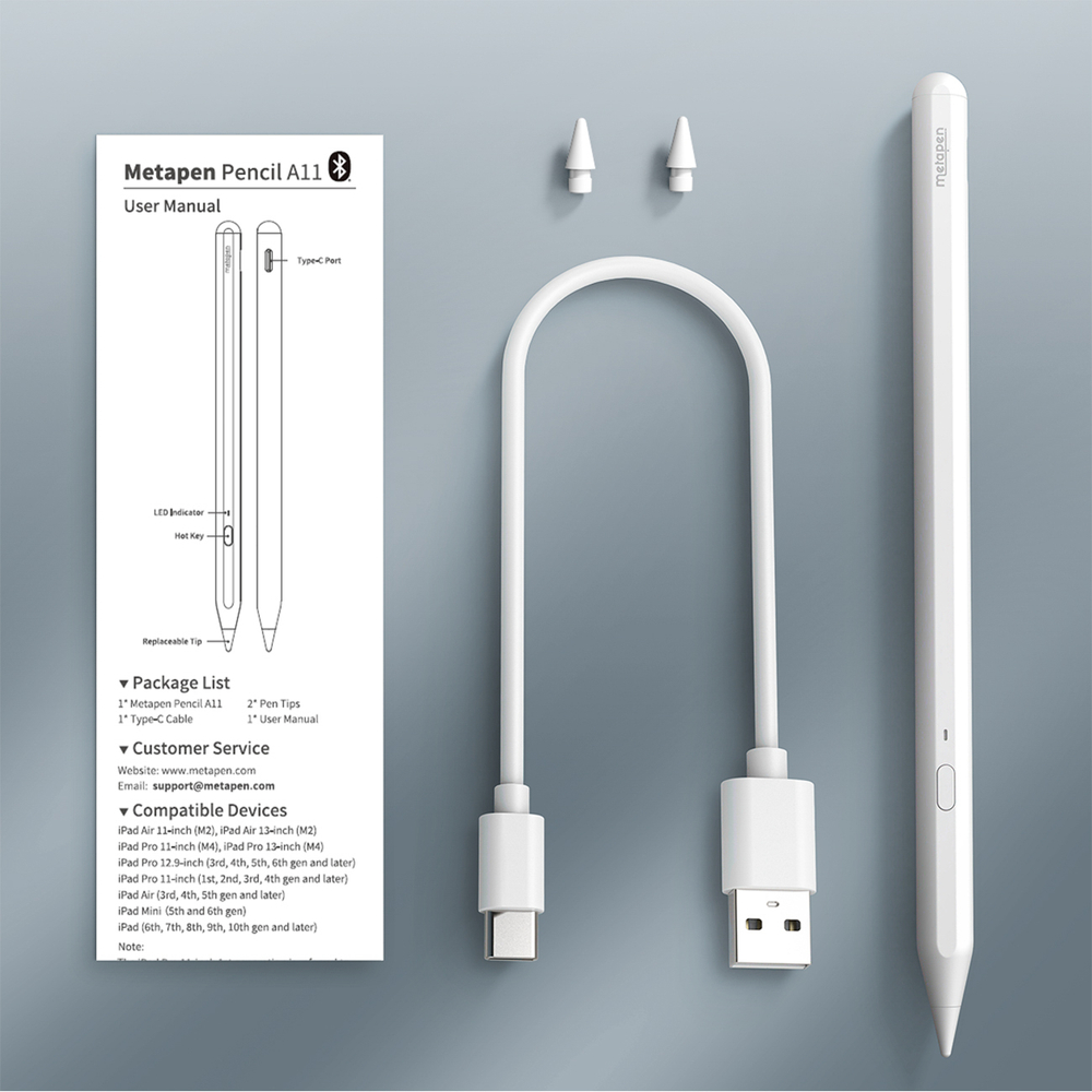 iTok webáruház - Metapen Metapen Pencil A11 iPad érintőceruza (fehér) 7 Metapen Pencil A11 for iPad (fehér)