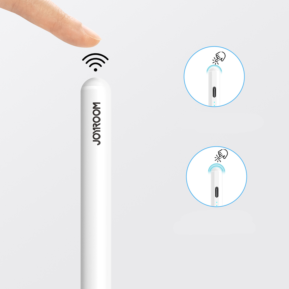 iTok webáruház - Joyroom Joyroom JR-X9S Pro aktív érintőceruza 2 cserélhető heggyel (fehér) 6 Joyroom JR-X9S Pro Active Stylus with 2 Interchangeable Tips (fehér)