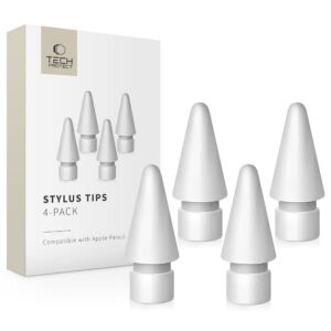 Tech-Protect Stylus Tips – Apple Pencil cserehegyek, 4 db (fehér)