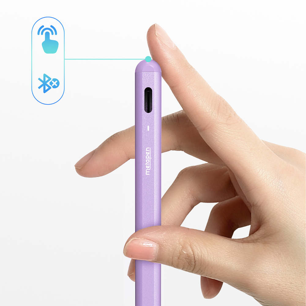 iTok webáruház - Metapen Metapen A8 aktív érintőceruza iPadhez, USB-C (lila) 4 Metapen A8 Active Stylus for iPad USB-C (lila)