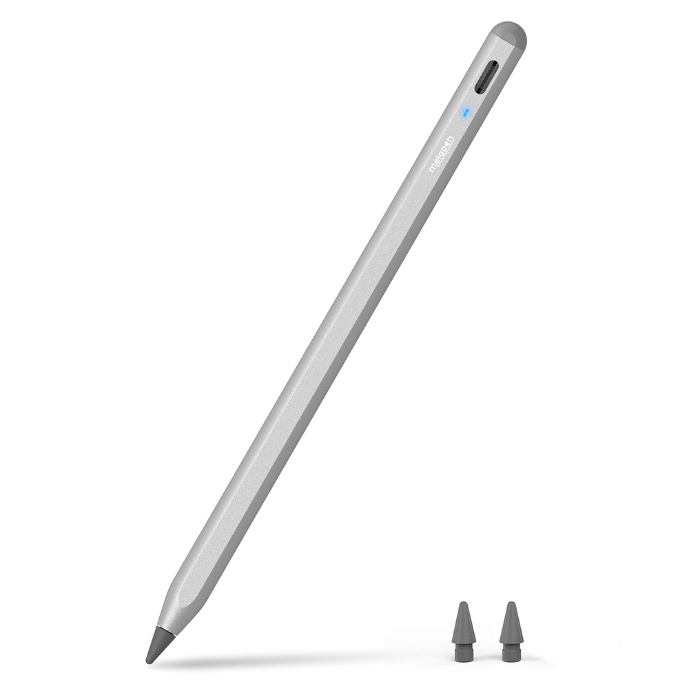 iTok webáruház - Metapen Metapen A8 aktív érintőceruza iPadhez USB-C (szürke) 1 Metapen A8 Active Stylus for iPad USB-C (szürke)