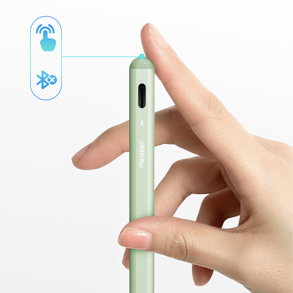iTok webáruház - Metapen Metapen A8 aktív érintőceruza iPadhez, USB-C (zöld) 4 Metapen A8 Active Stylus for iPad USB-C (zöld)