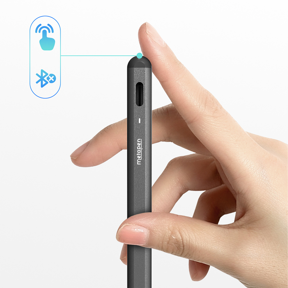 iTok webáruház - Metapen Metapen A8 aktív érintőceruza iPadhez, USB-C (fekete) 4 Metapen A8 Active Stylus for iPad USB-C (fekete)