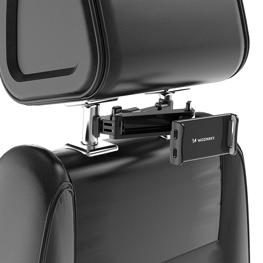 iTok webáruház - Wozinsky Wozinsky WTHBK3 állítható fejtámlás tartó telefonhoz és táblagéphez 6 Wozinsky Adjustable Headrest Holder for Tablet or Phone Black (WTHBK3)