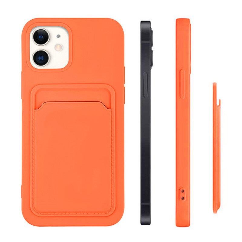 iTok webáruház - Samsung Card Case szilikon tok Samsung Galaxy S21+ készülékhez, fehér 2 Card Case Silicone Wallet Case With Card Slot Documents For Samsung Galaxy S21 + 5G (S21 Plus 5G) White