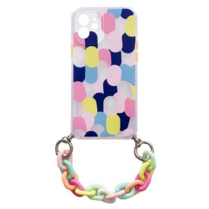 Color Chain Case rugalmas tok Samsung Galaxy S21 5G készülékhez – színes lánccal