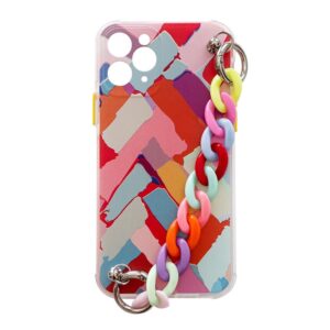 Color Chain tok Samsung Galaxy S21 5G készülékhez, színes lánccal