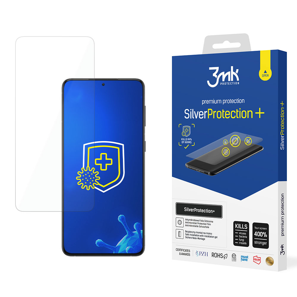 iTok webáruház - Samsung Samsung Galaxy S21 5G – 3mk SilverProtection+ védőfólia 1 Samsung Galaxy S21 5G - 3mk SilverProtection+