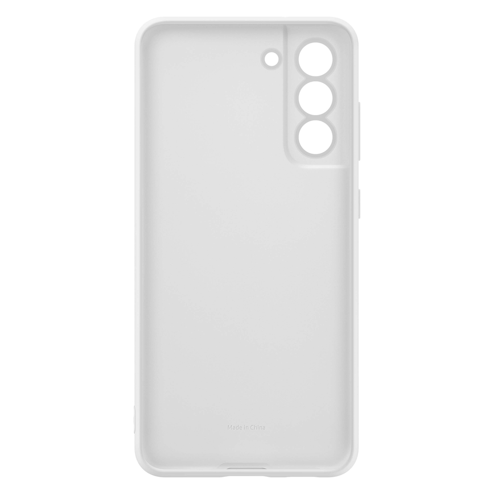 iTok webáruház - Samsung Samsung Silicone Cover szilikon tok Samsung Galaxy S21 FE készülékhez – fehér (EF-PG990TWEGWW) 5 Samsung Silicone Cover Flexible Gel Case for Samsung Galaxy S21 FE white (EF-PG990TWEGWW)