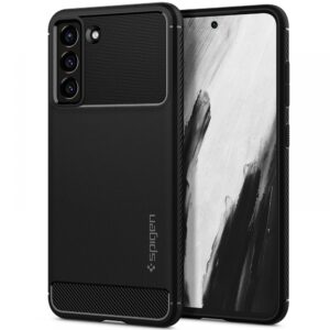 Spigen Rugged Armor tok Samsung Galaxy S21 FE készülékhez (matt fekete)