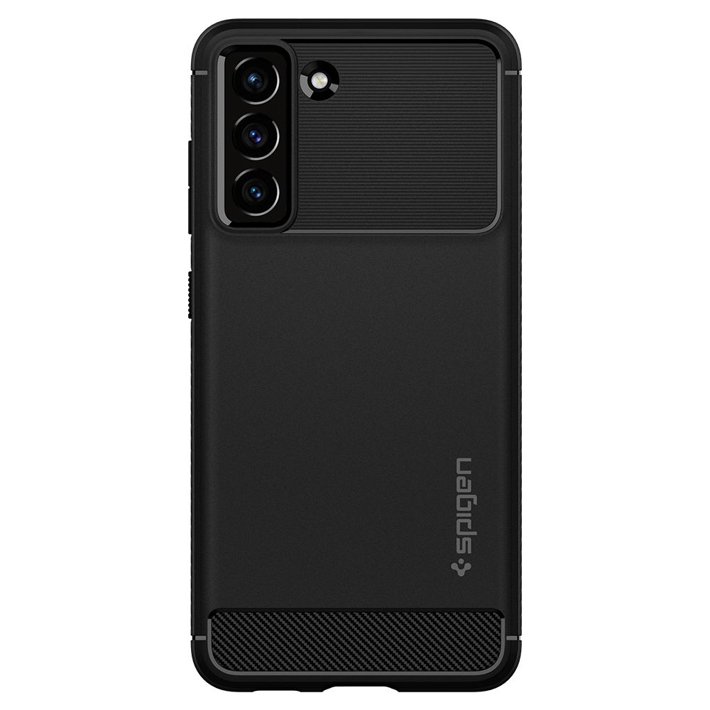 iTok webáruház - Samsung Spigen Rugged Armor tok Samsung Galaxy S21 FE készülékhez (matt fekete) 2 Spigen Rugged Armor Case for Samsung Galaxy S21 FE (matt fekete)